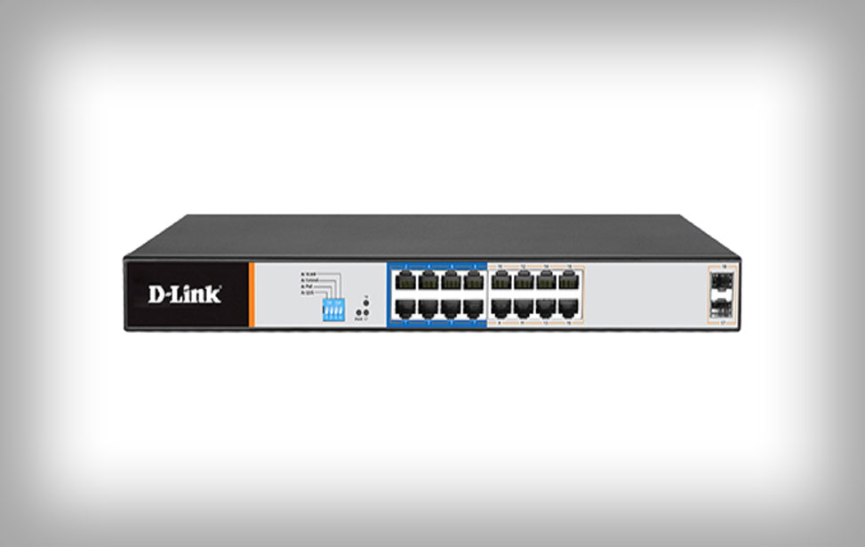 DGS-F1018P-E - 16 Port Gigabit POE Switch